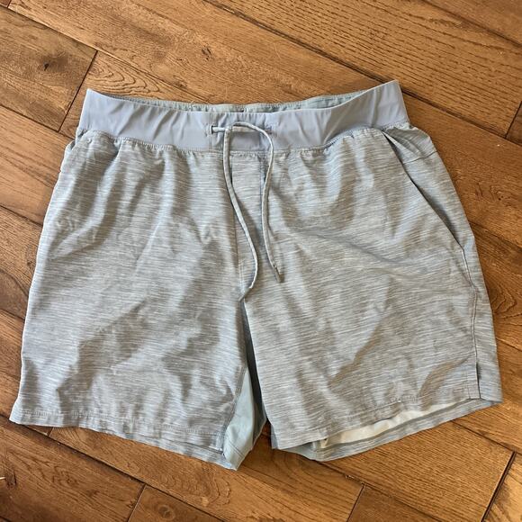 Lululemon T.H.E. Linerless Shorts 9” Heathered Gray Men’s XL Great Condition - Picture 1 of 8